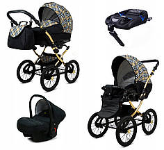 Дитячий візочок 4в1 BabyLux Margaret Gold