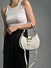 Жіноча сумка Пінко біла Pinko White Mini Brioche Bag Hobo, фото 4