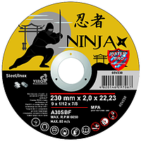 Круг, диск по металу 230Х2.0Х22.23мм Virok Ninja