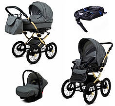 Дитячий візочок 4в1 BabyLux Margaret Gold