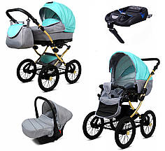 Дитячий візочок 4в1 BabyLux Margaret Gold