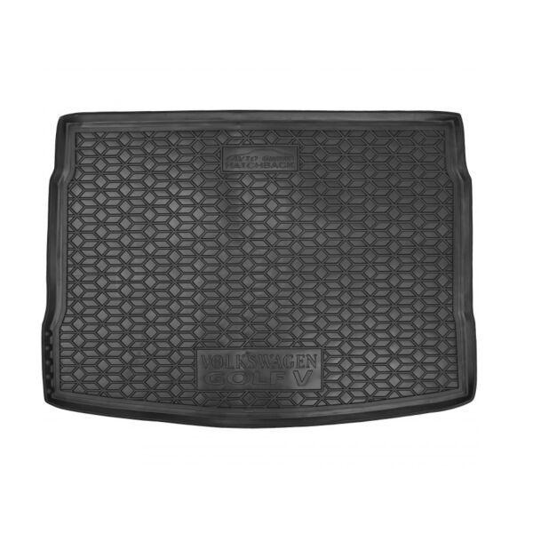Килимок у багажник Volkswagen Golf 5 2003- (hatchback) с повноцінним зап. колесом (AVTO-Gumm)