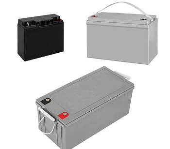 Акумулятори кислотні/гелеві/літій-залізо-фосфатні