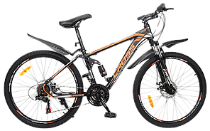 Гірський двопідвісний 26 Tornado велосипед disk (2 амортизатори)