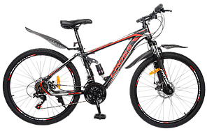 Гірський двопідвісний 26 Tornado велосипед disk (2 амортизатори)