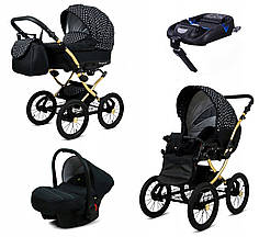 Дитячий візочок 4в1 BabyLux Margaret Gold