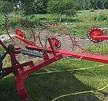 Посилені граблі ворошилки ГКП-4 сонечка навісні до трактора (посилена рама з профільної потовщеної труби, оцинковані зуби ∅ 6 мм), фото 4