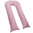 Подушка для вагітних і годування для сну та відпочинку U-340 150х87 см Рожева, фото 2
