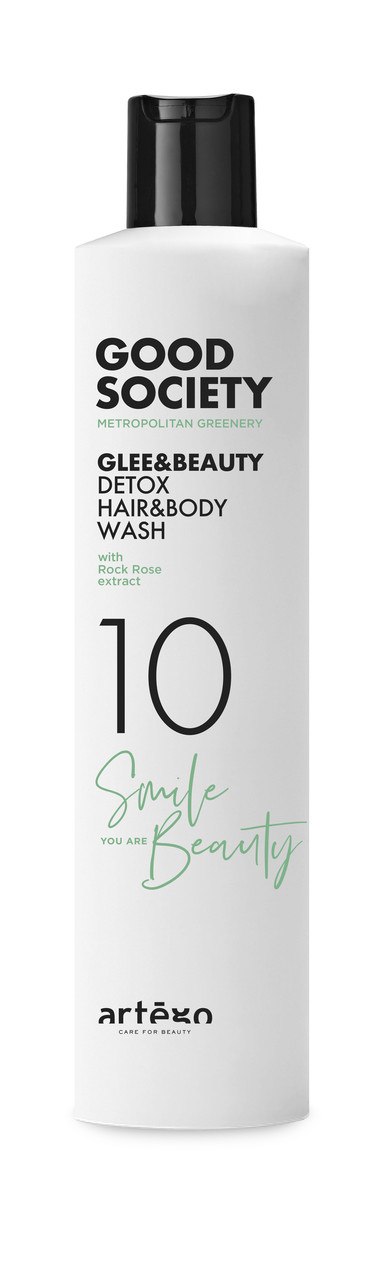 Освіжаючий гель з очищуючим ефектом 10 GLEE & BEAUTY DETOX HAIR & BODY WASH 250 мл, фото 1