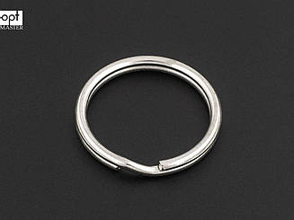 Кільце для ключів та брелків кругле нікель