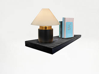 Полиця дерев'яна настінна прихованого монтажу 40см