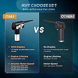 СТОК без коробки Пилосос зі стисненим повітрям з безщітковим двигуном, 3-швидкісний електричний пилосос Air Duster, електричний, фото 3