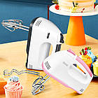 Міксер ручний + насадки для тіста, 7 швидкостей, 100Вт, DSP KM-2033, Сірий / Міксер кухонний / Електроміксер, фото 2