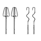 Міксер ручний + насадки для тіста, 7 швидкостей, 100Вт, DSP KM-2033, Сірий / Міксер кухонний / Електроміксер, фото 7