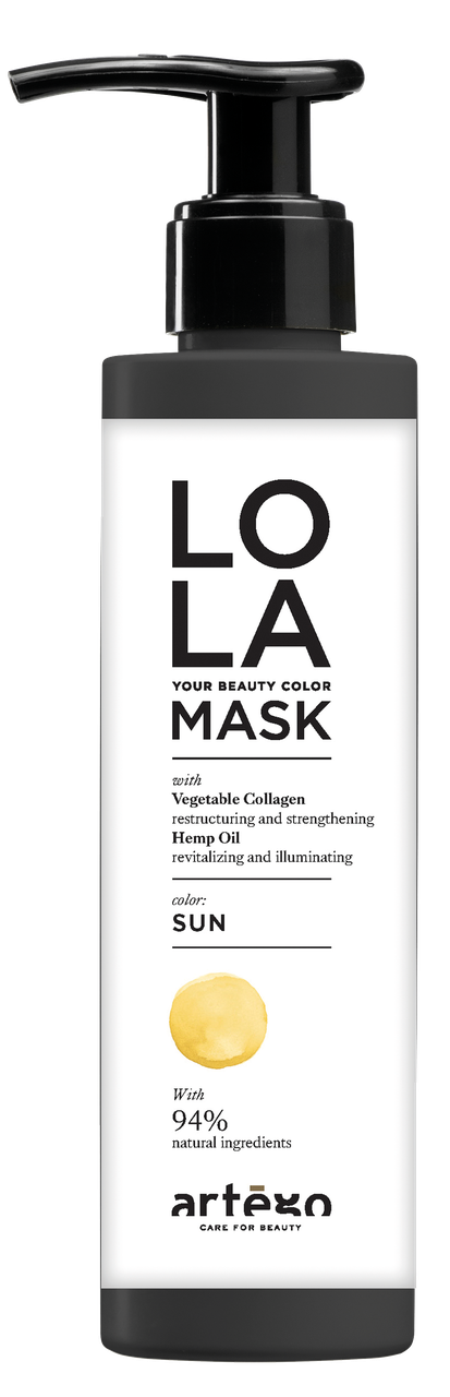 LOLA Your beauty color mask SUN 200мл щоб оживити та підкреслити золотисті тони у світл/платин вол-і