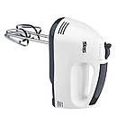 Міксер ручний + насадки для тіста, 7 швидкостей, 100Вт, DSP KM-2033, Сірий / Міксер кухонний / Електроміксер, фото 5