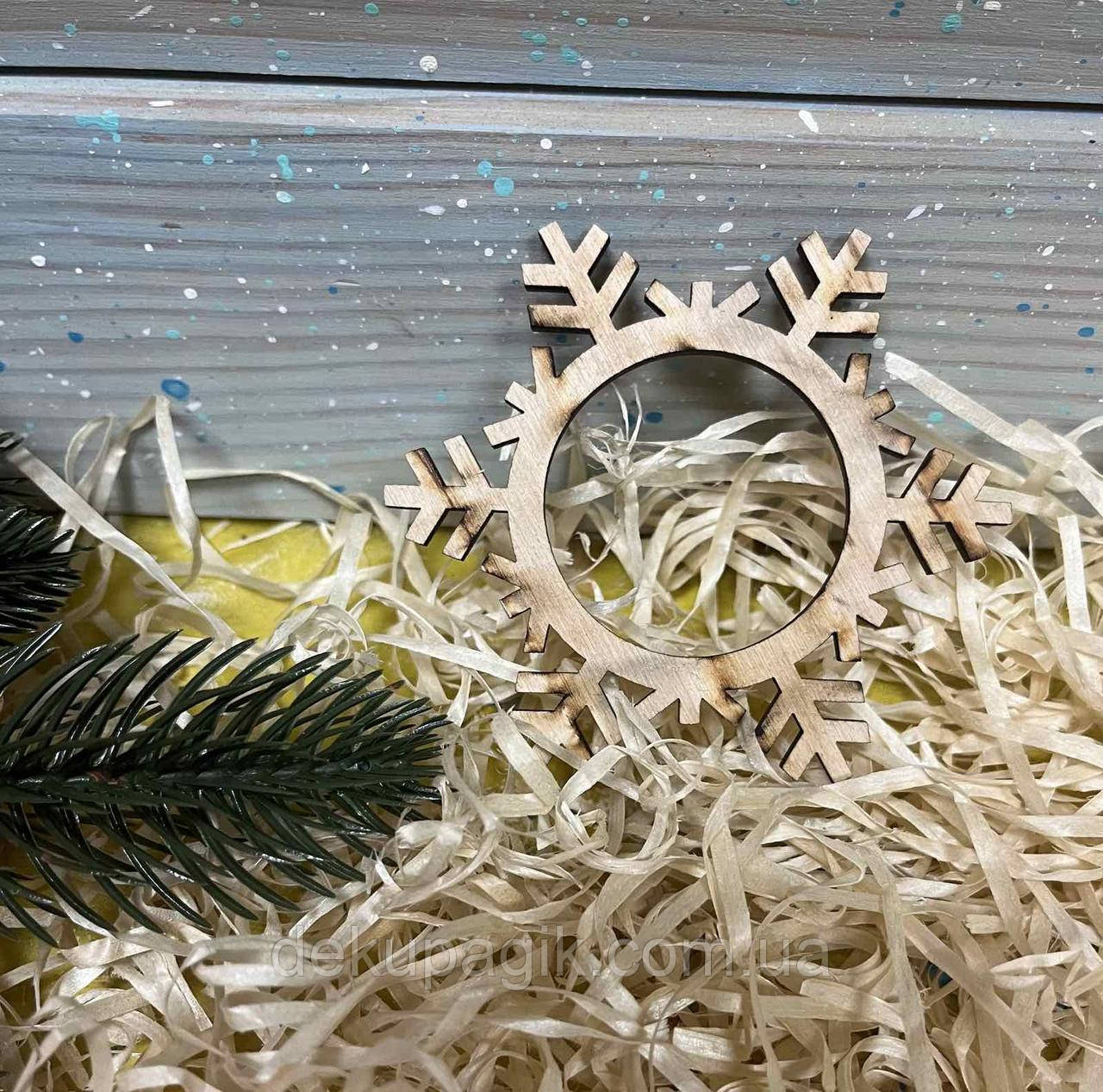 Сніжинка для короба-підсвічника 8см, №1., фото 1