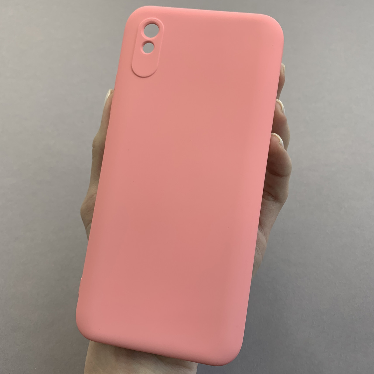 Чохол для Xiaomi Redmi 9A чохол накладка із закритою камерою на телефон сяомі редмі 9а рожевий q7n