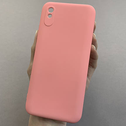 Чохол для Xiaomi Redmi 9A чохол накладка із закритою камерою на телефон сяомі редмі 9а рожевий q7n, фото 1