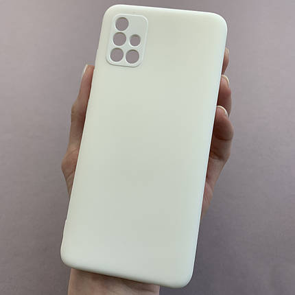 Чохол для Samsung Galaxy A51 чохол накладка із закритою камерою на телефон самсунг а51 білий q7n, фото 1