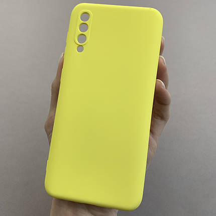 Чохол для Samsung Galaxy A50s чохол накладка із закритою камерою на телефон самсунг а50с жовтий q7n, фото 1