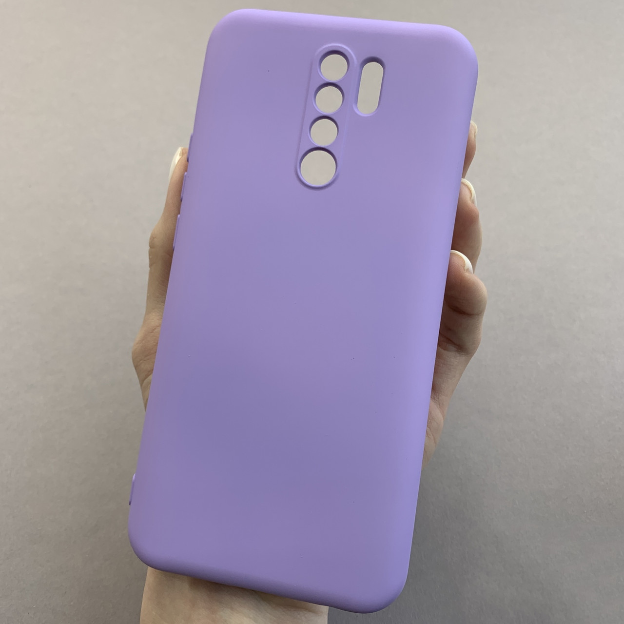 Чохол для Xiaomi Redmi 9 чохол накладка із закритою камерою на телефон сяомі редмі 9 бузковий q7n