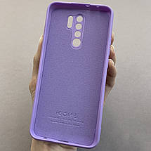 Чохол для Xiaomi Redmi 9 чохол накладка із закритою камерою на телефон сяомі редмі 9 бузковий q7n, фото 3