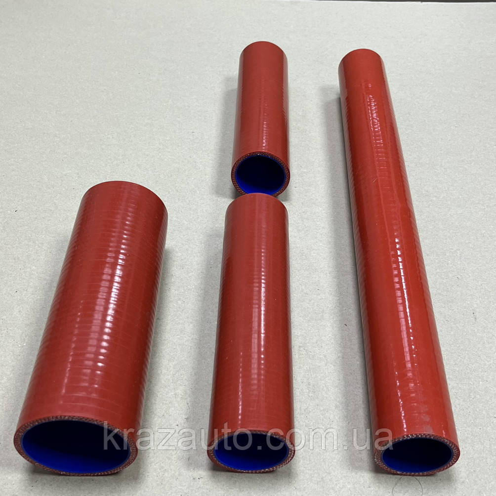 Комплект патрубоків радіатора КрАЗ 6437,6510 (силікон червоно-синій RED LORRY) 6437-1303024/25, фото 1