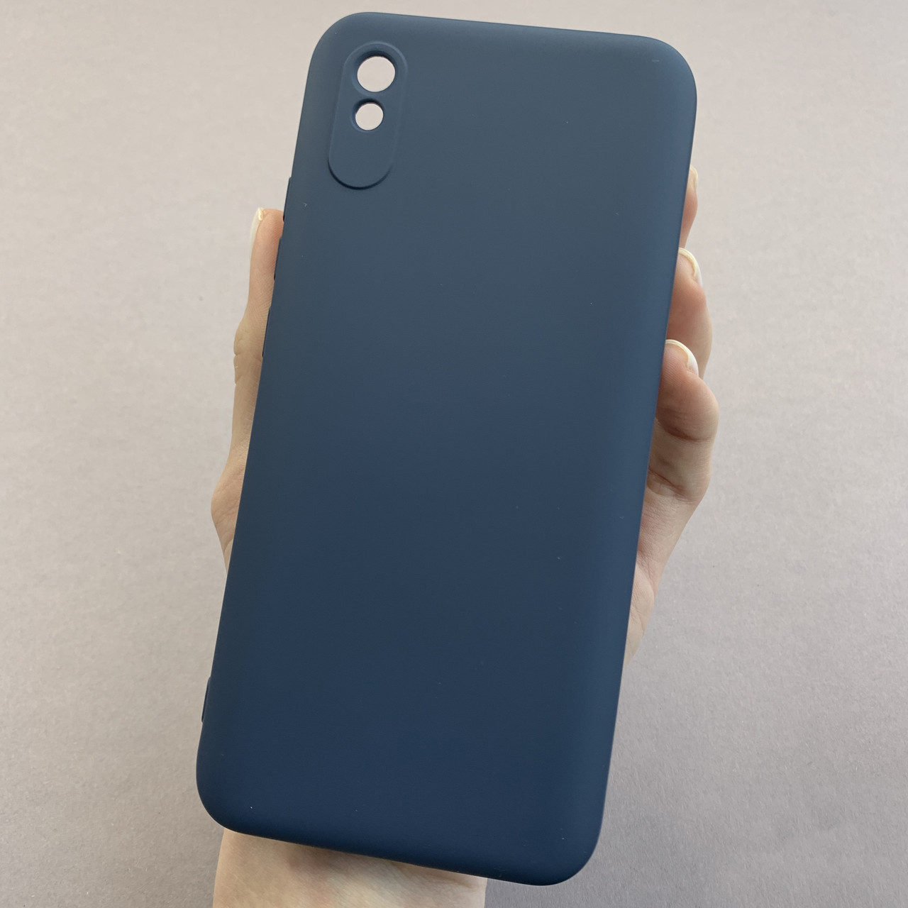 Чохол для Xiaomi Redmi 9A чохол накладка із закритою камерою на телефон сяомі редмі 9а темно-синій q7n