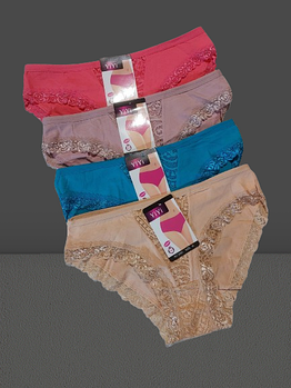 Трусики жіночі мереживні №2060 р.40-42 44 46. Від 6шт по 29грн