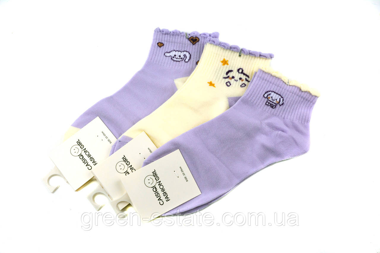 Шкарпетки жіночі короткі СFG L-08 22-25 р.