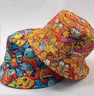 Літня двостороння панама унісекс МУЛЬТЯХИ (Розмір 50-52,53-54,54-55,56-57), Мульті