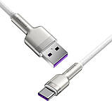 Кабель Baseus USB to Type-C 66W для телефона смартфона (1м) швидка зарядка 480 mpbs CAKF000102, фото 3