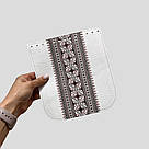 Клапан для сумки прямокутний, натуральна шкіра, з принтом, 22х20 см, фото 2