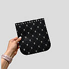 Клапан для сумки прямокутний, натуральна шкіра, з принтом, 22х20 см, фото 2