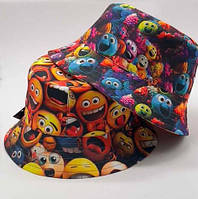 Літня двостороння панама унісекс СМАЙЛИКИ (Розмір 50-52,53-54,54-55,56-57), Мульті