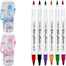 Набір двосторонніх маркерів для малювання 18 кольорів 233-18 у пластиковому боксі MZOPT