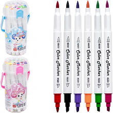 Набір двосторонніх маркерів для малювання 24 кольори 233-24 у пластиковому боксі MZOPT