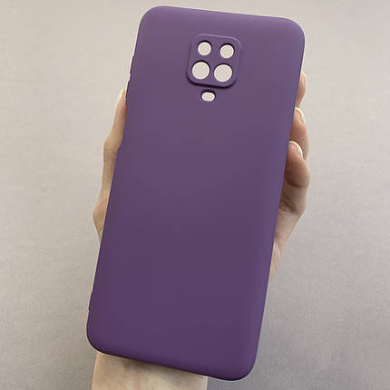 Чохол для Xiaomi Redmi Note 9s чохол накладка із закритою камерою на сяомі редмі нот 9с фіолетовий q7n, фото 1