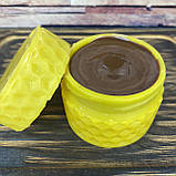 Восковий крем для шкіри з какао тертим у баночці з воску 100 мл, фото 4