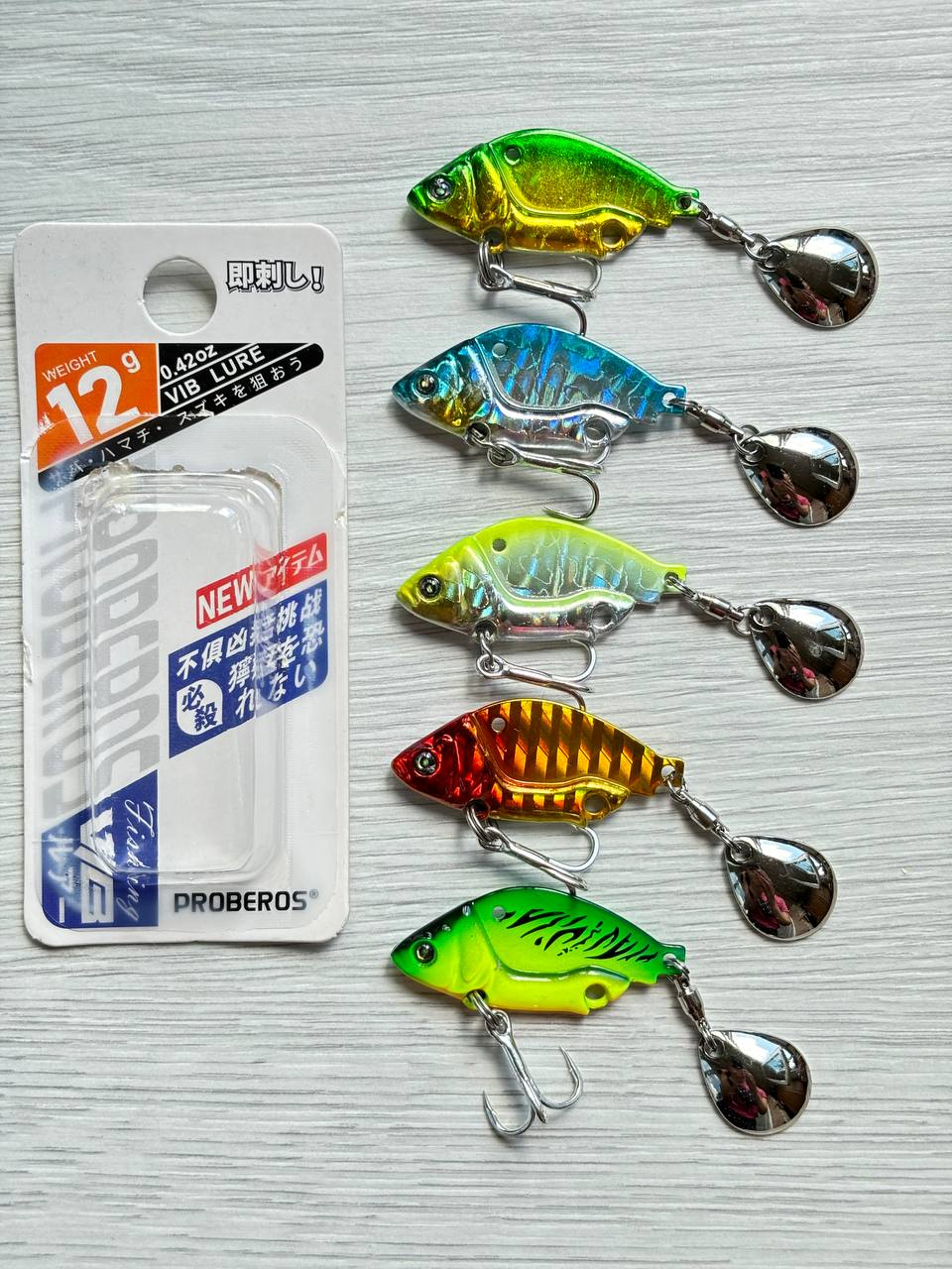 Набір Тейл-Спіннер блешня Tail Spin TL spinner 12гр Proberos 5шт