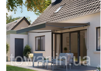 Маркіза 4 х 3 м, ручна с серой полукассетой