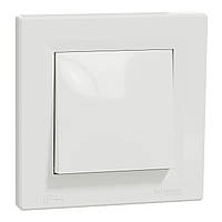 ВИМИКАЧ ОДНОКЛАВІШНИЙ САМОЗАЖИМНИЙ ІР44 БІЛИЙ ASFORA