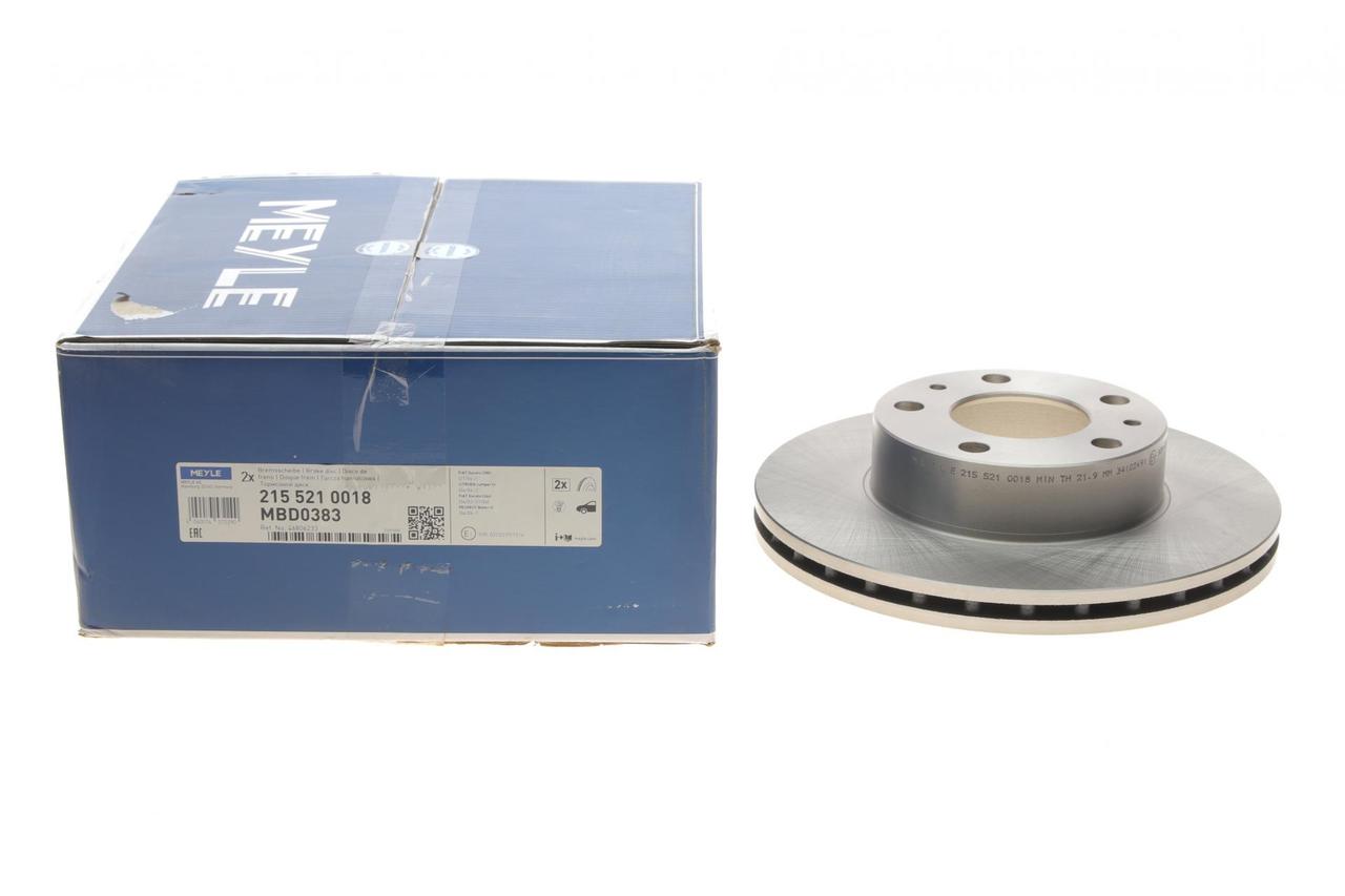 Meyle 215 521 0018 Диск гальмівний передний Peugeot Boxer, Partner; Citroen Jumper I, Jumper II; Fiat Ducato;