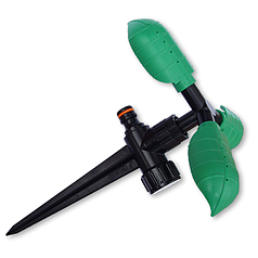 Зрошувач обертовий із трьома листочками на кілочку Bradas BLACK LINE ECO-PW3325