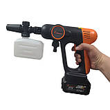 Акумуляторна мийка високого тиску з безщітковим двигуном TigerProTech  C-WS021, тиск 35 Bar, АКБ 21В/4Аг, кейс, фото 5