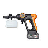 Акумуляторна мийка високого тиску з безщітковим двигуном TigerProTech  C-WS021, тиск 35 Bar, АКБ 21В/4Аг, кейс, фото 6