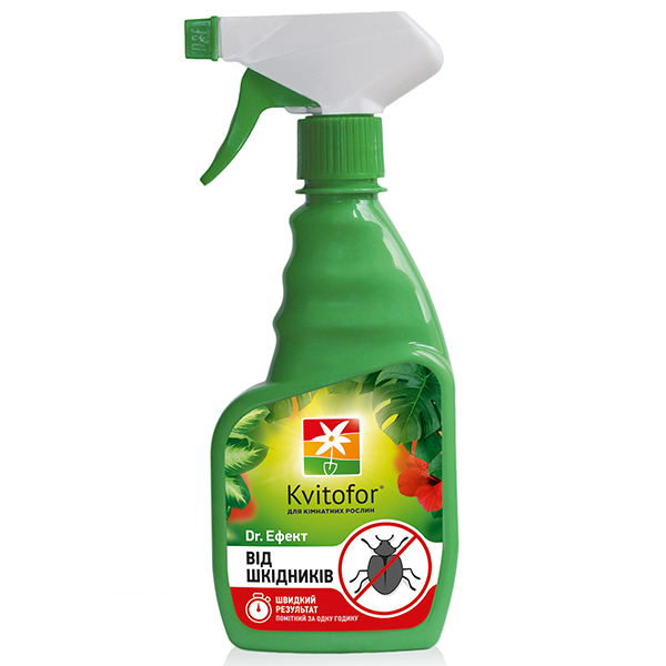 Спрей від шкідників кімнатних рослин Kvitofor Dr. Ефект 300 мл