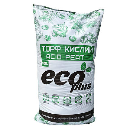 Торф кислий для лохини pH2,8-3,8 50 л, фото 1