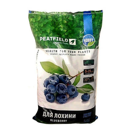 Торфяной субстрат для голубики PEATFIELD HOBBY BLUEBERRY 40 л, фото 1